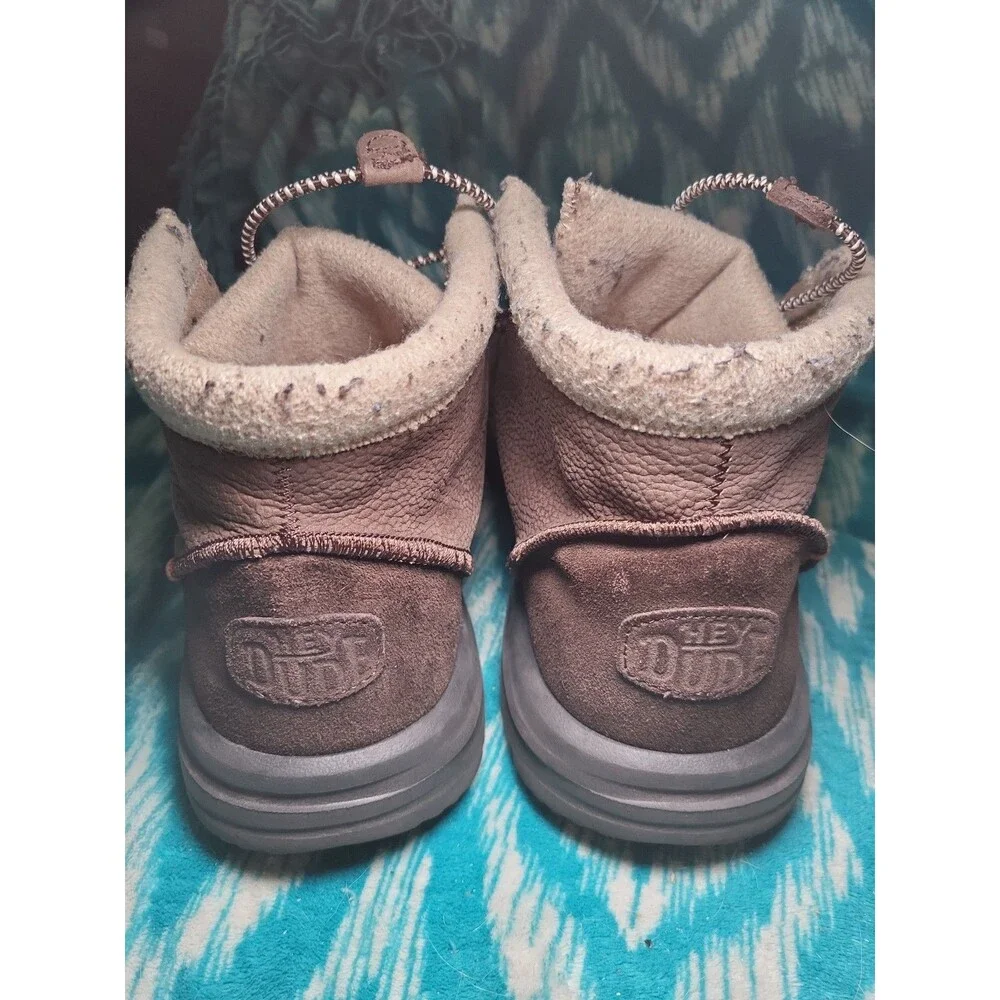 Hey Dude Bradley Boot Leather Brown Size 13